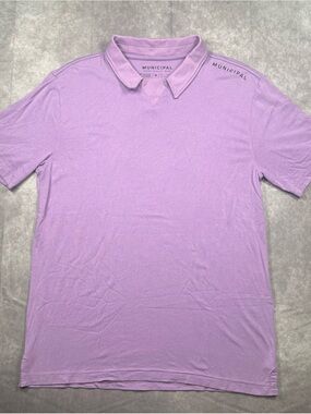 EUC Men's Municipal Lavender Polo Shirt - M